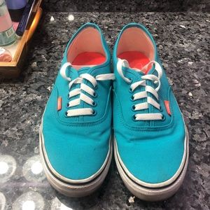 Turquoise Vans Shoes